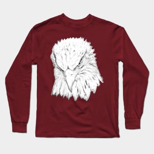 Line drawing of a Bald Eagle Long Sleeve T-Shirt